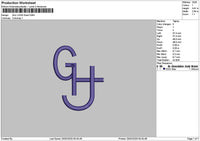 Ghtext Embroidery File 6 sizes