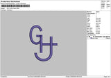 Ghtext Embroidery File 6 sizes