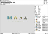 Flag 1312a Embroidery File 6 sizes