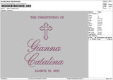 Giannatext Embroidery File 6 sizes