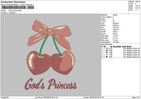 Princesstext 0503 Embroidery File 6 sizes