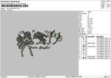 Beastietext Embroidery File 6 sizes