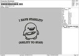 Abilitytext Embroidery File 6 sizes
