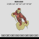 Iron 0509 Embroidery File 6 sizes