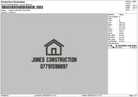 Jonestext Embroidery File 6 sizes