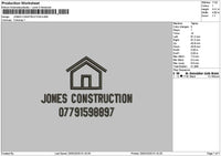 Jonestext Embroidery File 6 sizes