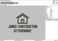 Jonestext Embroidery File 6 sizes