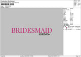 Bridetext 0401 Embroidery 5 Files