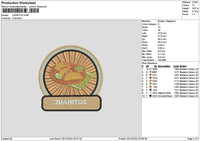 Juanitostext Embroidery File 6 sizes