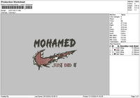 Swoosh Did It Embroidery File 6 sizes