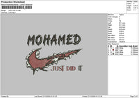 Swoosh Did It Embroidery File 6 sizes