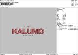 Kalumotext Embroidery File 6 sizes