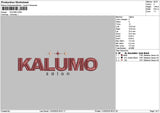 Kalumotext Embroidery File 6 sizes