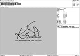 Kellytext Embroidery File  6 sizes