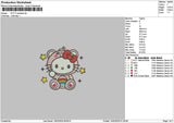 Kitty Pink Embroidery File 6 sizes