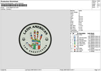 Latincircle0601 Embroidery File 6 sizes