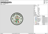 Latincircle0601 Embroidery File 6 sizes