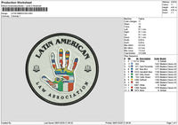 Latincircle0601 Embroidery File 6 sizes