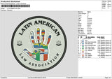 Latincircle0601 Embroidery File 6 sizes