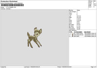 Bambi 0903 Embroidery File 6 sizes