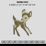 Bambi 0903 Embroidery File 6 sizes