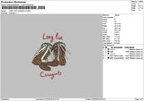 Boots2202 Embroidery File 6 sizes