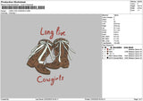 Boots2202 Embroidery File 6 sizes