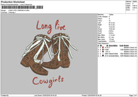 Boots2202 Embroidery File 6 sizes