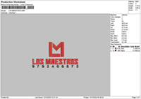 Maestrostext 01 Embroidery File 6 sizes