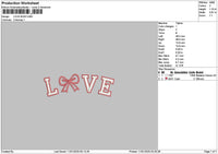 Lovebow 1101 Embroidery File 6 sizes