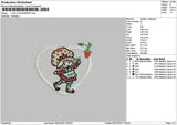 Strawberry Chibi Embroidery File 6 sizes