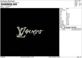 Loverstext 0312 Embroidery File 6 sizes