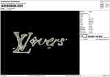 Loverstext 0312 Embroidery File 6 sizes