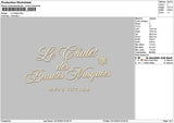 Chalettext 01 Embroidery File 6 sizes