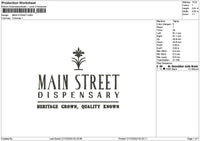 Street Text 02 Embroidery File 6 sizes