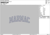 Marmac Embroidery File 6 sizes