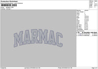 Marmac Embroidery File 6 sizes