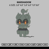 Marshadow Embroidery File 6 sizes