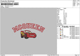 Mcqueen0812 Embroidery File 6 sizes