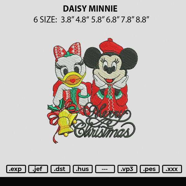 Daisy Minnie Embroidery File 6 sizes