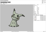 Mimikyu V2 Embroiery File 6 sizes