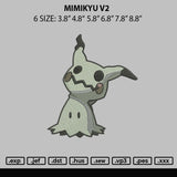 Mimikyu V2 Embroiery File 6 sizes