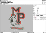 Bird Mp Embroidery File 6 sizes
