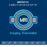 Mritext 01 Embroidery File 6 sizes