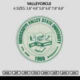 Valleycircle Embroidery File 6 sizes
