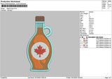 Syrup Bottle Embroidery File 6 sizes