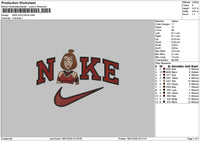 Nike Suki 01 Embroidery File 6 sizes