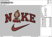 Nike Suki 01 Embroidery File 6 sizes