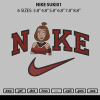 Nike Suki 01 Embroidery File 6 sizes