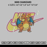 Nike Charizard Embroidery File 6 sizes